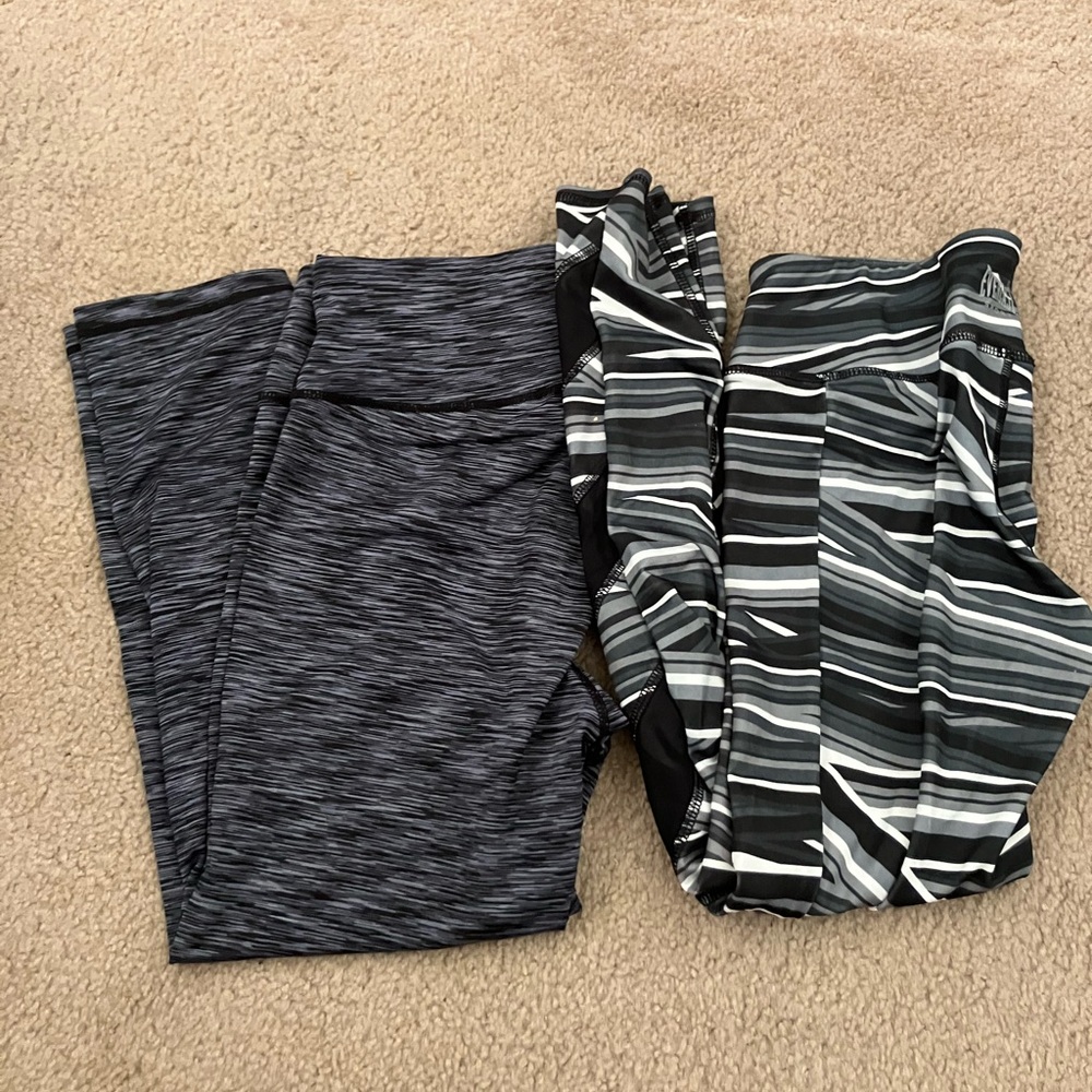 Everlast Black and Gray Leggings Duo